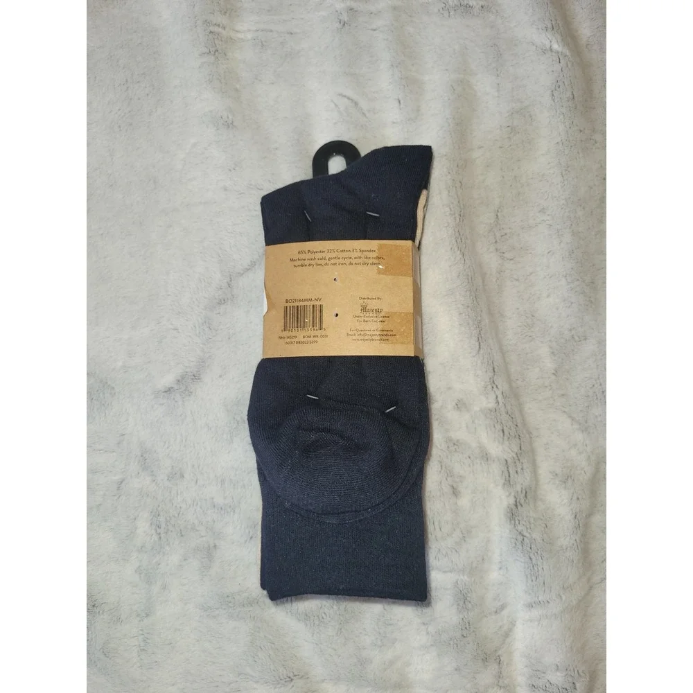 Born 5-Pairs Mens Size 6-12 Casual Crew Socks Cotton Blend Black Tan White Gray